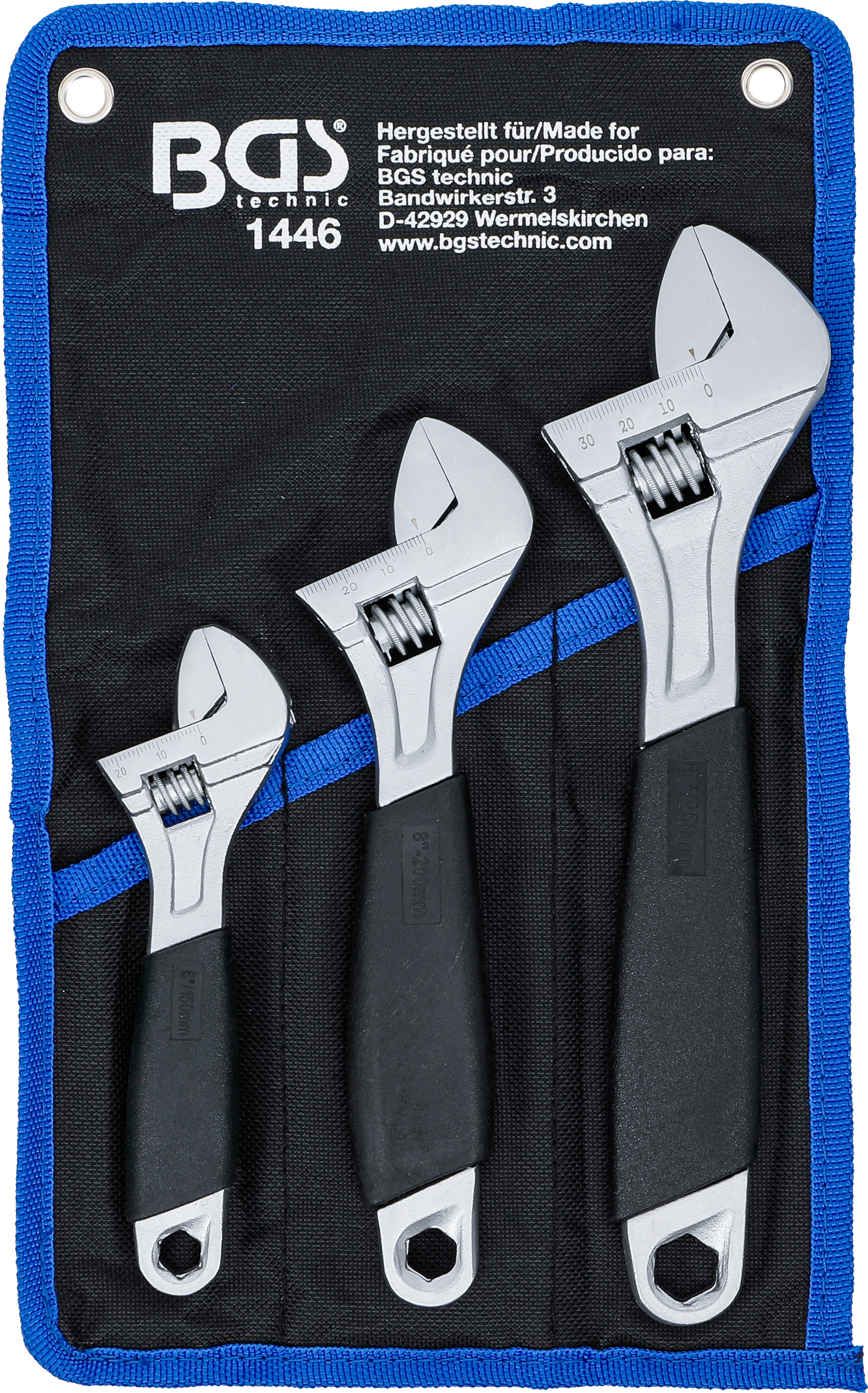 BGS Rollgabelschlüssel-Satz mit Kunststoff-Softgriff | 3-tlg.