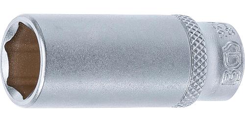 BGS Steckschlüssel-Einsatz Sechskant, tief | Antrieb Innenvierkant 6,3 mm (1/4") | SW 14 mm