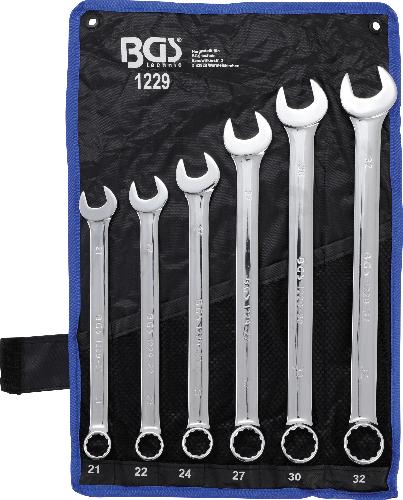 BGS Maul-Ringschlüssel-Satz | extra lang | SW 21 - 32 mm | 6-tlg.
