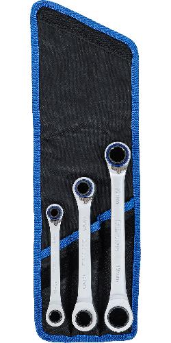 BGS Ratschen-Ringschlüssel-Satz | umschaltbar | "4-in-1" | 3-tlg.