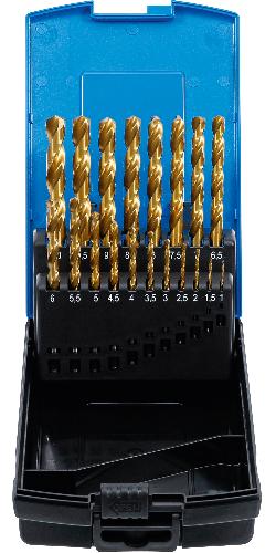 BGS Spiralbohrer-Satz | HSS-G | titan-nitriert | 1 - 10 mm | 19-tlg.