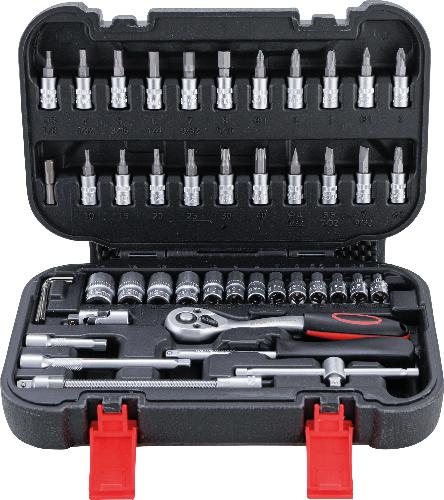 BGS Do It Yourself Steckschlüssel-Satz | Antrieb 6,3 mm (1/4") | 46-tlg.