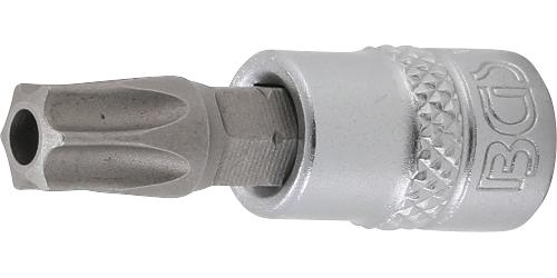 BGS Bit-Einsatz | Antrieb Innenvierkant 6,3 mm (1/4") | T-Profil (für Torx) mit Bohrung T45