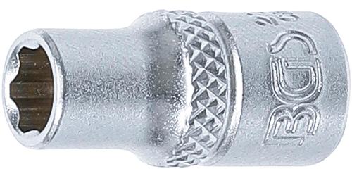 BGS Steckschlüssel-Einsatz Super Lock | Antrieb Innenvierkant 6,3 mm (1/4") | SW 6 mm