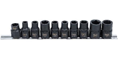 BGS Spezial-Kfz-Steckschlüssel-Einsätze | 3-/5-/6-/10-kant | 10-tlg.