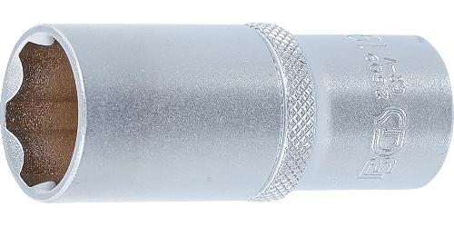 BGS Steckschlüssel-Einsatz Super Lock, tief | Antrieb Innenvierkant 10 mm (3/8") | SW 19 mm
