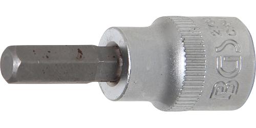 BGS Bit-Einsatz | Antrieb Innenvierkant 10 mm (3/8") | Innensechskant 9/32"