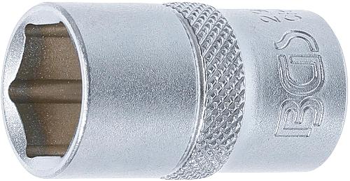 BGS Steckschlüssel-Einsatz Sechskant | Antrieb Innenvierkant 12,5 mm (1/2") | SW 16 mm