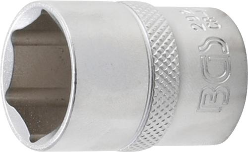 BGS Steckschlüssel-Einsatz Sechskant | Antrieb Innenvierkant 12,5 mm (1/2") | SW 21 mm
