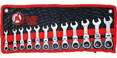 BGS Do It Yourself Ratschenring-Maulschlüssel-Satz | extra kurz | SW 8 - 19 mm | 12-tlg.