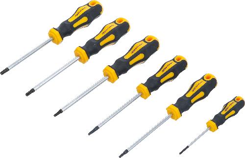 BGS Do It Yourself Schraubendreher-Satz | T-Profil (für Torx) T10 - T30 | 6-tlg.