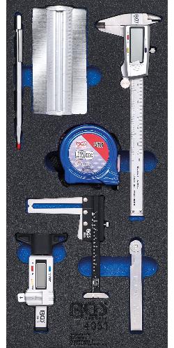 BGS Werkstattwageneinlage 1/3: Messwerkzeug-Satz | 7-tlg.