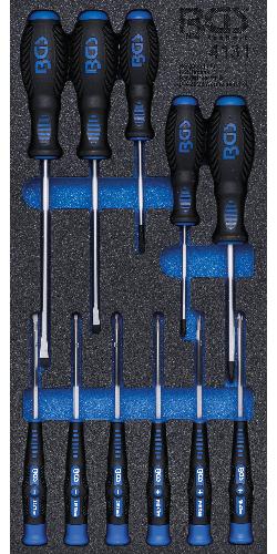 BGS Werkstattwageneinlage 1/3: Schraubendreher-Satz | 11-tlg.
