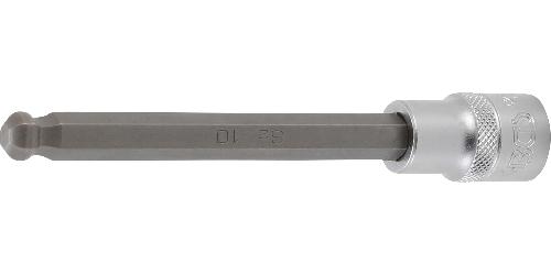 BGS Bit-Einsatz | Länge 140 mm | Antrieb Innenvierkant 12,5 mm (1/2") | Innensechskant mit Kugelkopf 10 mm