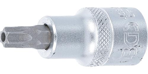 BGS Bit-Einsatz | Antrieb Innenvierkant 12,5 mm (1/2") | T-Profil (für Torx) mit Bohrung T45