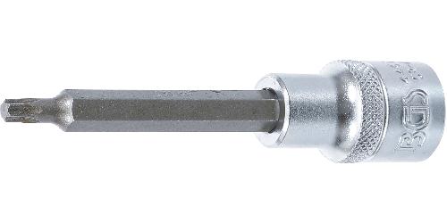 BGS Bit-Einsatz | Länge 100 mm | Antrieb Innenvierkant 12,5 mm (1/2") | T-Profil (für Torx) T27