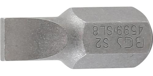 BGS Bit | Lnge 30 mm | Antrieb Auensechskant 10 mm (3/8") | Schlitz 8 mm