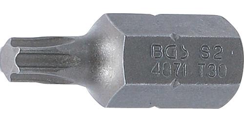 BGS Bit | Lnge 30 mm | Antrieb Auensechskant 10 mm (3/8") | T-Profil (fr Torx) T30