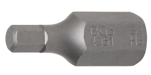 BGS Bit | Länge 30 mm | Antrieb Außensechskant 10 mm (3/8") | Innensechskant 5 mm