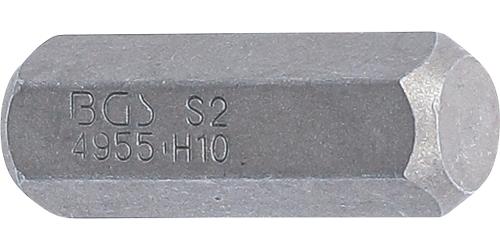BGS Bit | Länge 30 mm | Antrieb Außensechskant 10 mm (3/8") | Innensechskant 10 mm