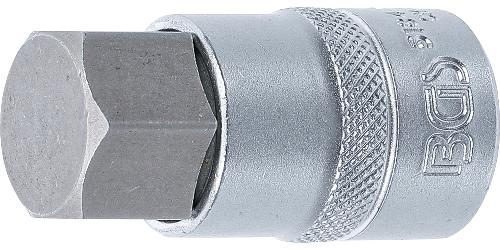 BGS Bit-Einsatz | Antrieb Innenvierkant 12,5 mm (1/2") | Innensechskant 22 mm