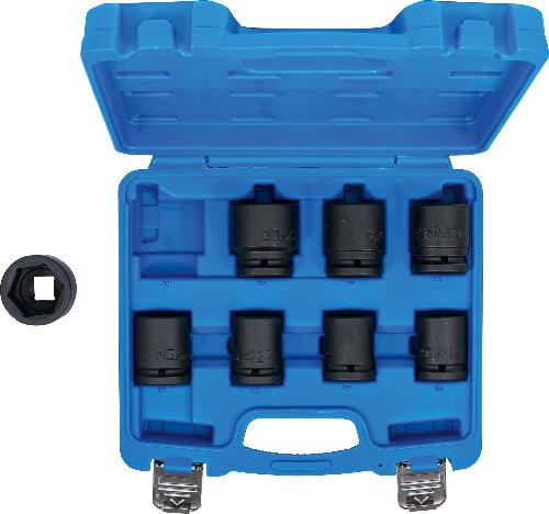 BGS Kraft-Steckschlüssel-Einsatz-Satz | Antrieb Innenvierkant 20 mm (3/4") | SW 22 - 38 mm | 8-tlg.