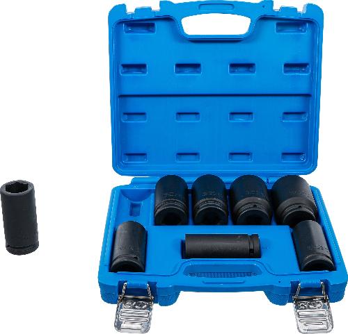 BGS Kraft-Steckschlüssel-Einsatz-Satz, extra tief | Antrieb Innenvierkant 20 mm (3/4") | SW 22 - 38 mm | 8-tlg.