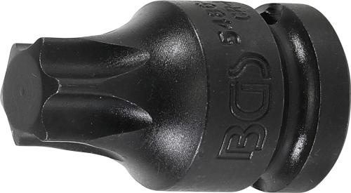 BGS Kraft-Bit-Einsatz | Länge 42 mm | Antrieb Innenvierkant 12,5 mm (1/2") | T-Profil (für Torx) T70