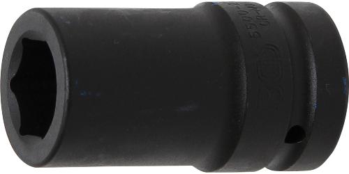 BGS Kraft-Steckschlüssel-Einsatz Sechskant, tief | Antrieb Innenvierkant 25 mm (1") | SW 27 mm