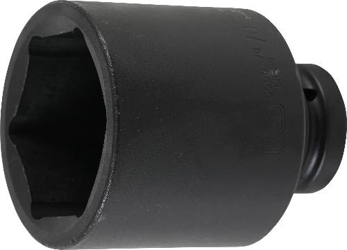 BGS Kraft-Steckschlüssel-Einsatz Sechskant, tief | Antrieb Innenvierkant 25 mm (1") | SW 70 mm