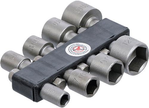 BGS Do It Yourself Steckschlüssel-Bit-Satz | Antrieb Außensechskant 6,3 mm (1/4") | SW 5 - 13 mm | 8-tlg.