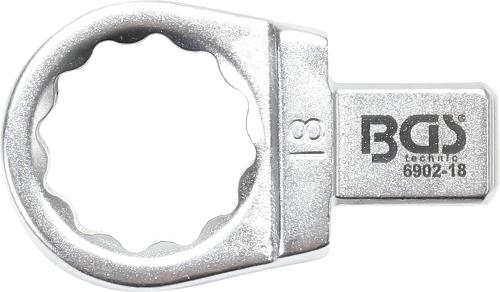 BGS Einsteck-Ringschlüssel | 18 mm | Aufnahme 9 x 12 mm