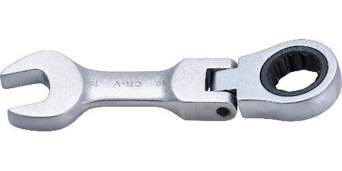 BGS Ratschenring-Maulschlüssel | kurz | abwinkelbar | SW 16 mm