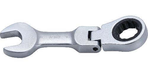 BGS Ratschenring-Maulschlüssel | kurz | abwinkelbar | SW 18 mm