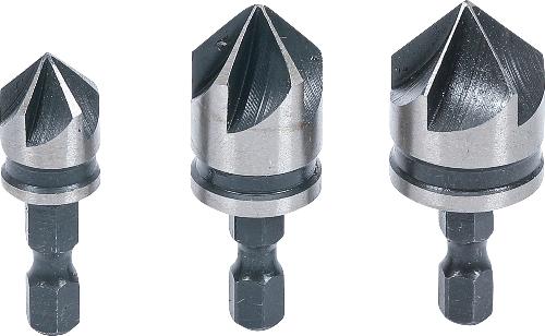 BGS Do It Yourself Senker-Bit-Satz | HSS | Antrieb 6,3 mm (1/4") | 12 - 16 - 19 mm | 3-tlg.