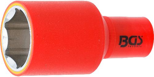 BGS VDE-Steckschlüssel-Einsatz Sechskant | Antrieb Innenvierkant 12,5 mm (1/2") | SW 32 mm