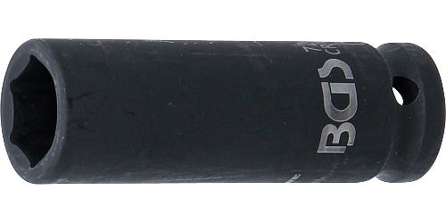 BGS Kraft-Steckschlüssel-Einsatz Sechskant, tief | Antrieb Innenvierkant 12,5 mm (1/2") | SW 17 mm