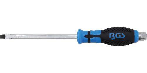 BGS Schraubendreher | mit Außensechskant | Schlitz 8 mm | Klingenlänge 150 mm