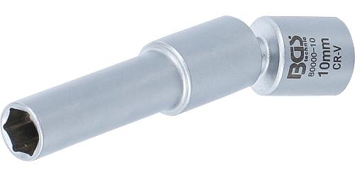 BGS Glüh- und Zündkerzen-Gelenk-Einsatz | Antrieb Innenvierkant 10 mm (3/8") | SW 10 mm