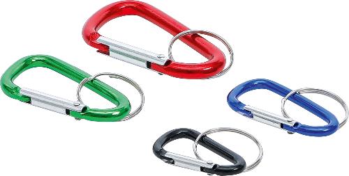 BGS Do It Yourself Schlüsselbund-Karabinerhaken-Satz | 4-tlg.