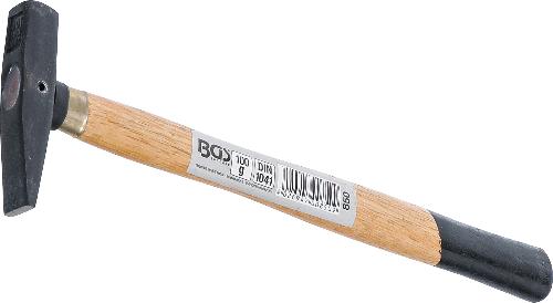 BGS Schlosserhammer | Holz-Stiel | DIN 1041 | 100 g