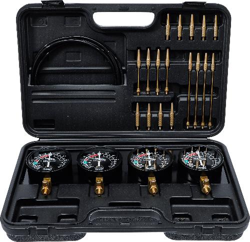 BGS Do It Yourself Synchron-Vergaser-Testgerät | mit 4 Synchronuhren | 26-tlg.