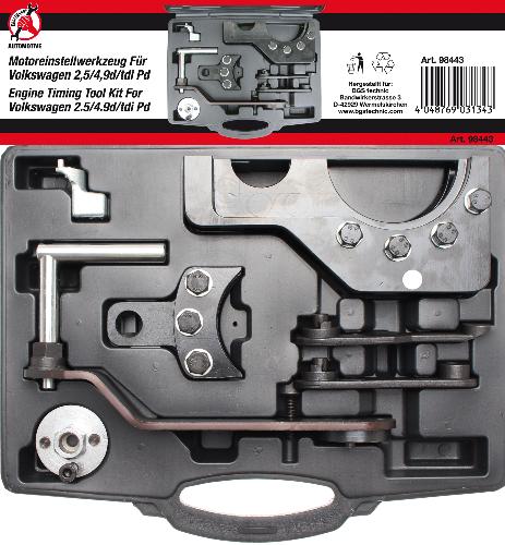 BGS Do It Yourself Motor-Einstellwerkzeug-Satz | für VAG 2.5 / 4.9D / TDI Pumpe-Düse