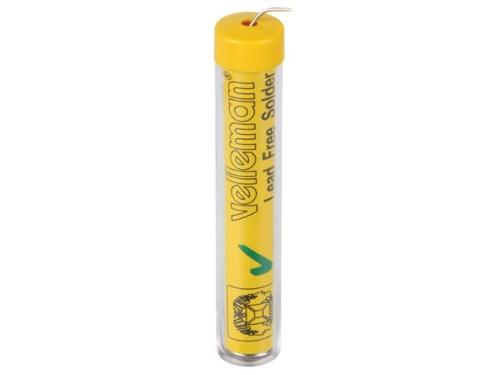 Velleman BLEIFREIER Lötdraht, Sn 99,3% - Cu 0,7% MIT DISPENSER 1,0mm 15g