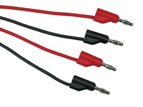 Velleman ANSCHLUSSLEITUNGEN 100cm - 4mm - 2 St. - 30 V / 6 A