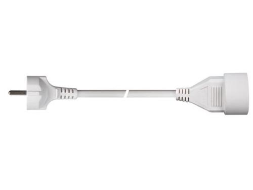 Perel VERLÄNGERUNGSKABEL - 3 m - WEIß - 3G1.5 - STECKER-TYP E (FRANZÖSISCHES SYSTEM)