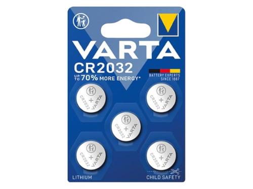 VARTA LITHIUM CR2032 3.0 V - 230 mAh (5 St. / Blisterverpackung)