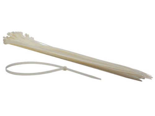 Perel NYLON-KABELBINDER-SET - 8.8 mm x 750 mm - weiß (50-tlg.)