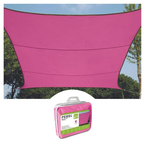 Perel SONNENSEGEL - RECHTECKIG - 2 x 3 m - FARBE: FUCHSIA