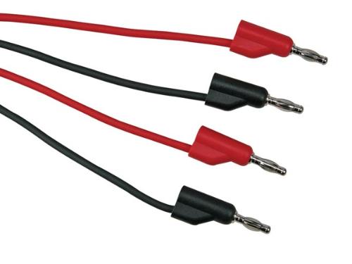 Velleman ANSCHLUSSLEITUNGEN 100cm - 4mm - 2 St. - 30 V / 6 A